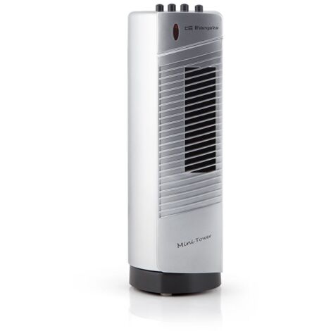 Orbegozo TM 0915 - Mini ventilatore a torre da tavolo, 30 W, grigio e nero