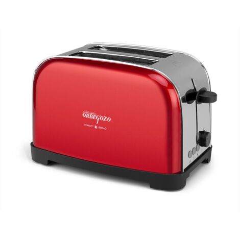 Orbegozo TOV5200 - Tostador 2R Rojo Vintage