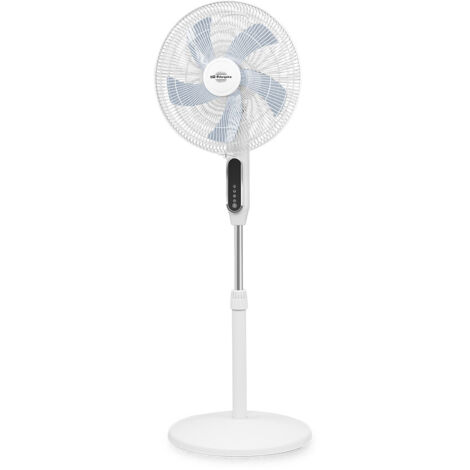 Orbegozo ventilador de pie SF 2040, 3 velocidades, 3 modos, temporizador, altura regulable, oscilante, cabezal inclinable, mando a distancia, 40 cm diámetro, 55 W
