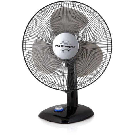 Orbegozo Ventilador de sobremesa TF 0144, 3 velocidades, oscilante, inclinación regulable, 40 cm diámetro,  50W