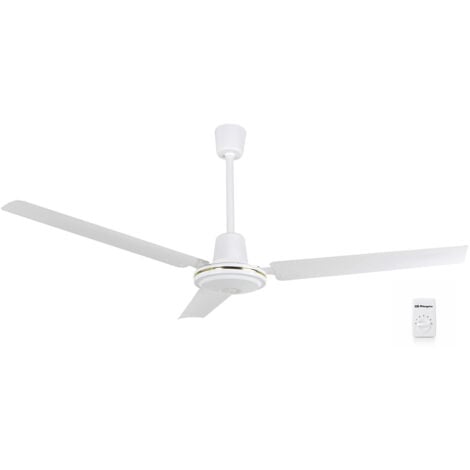 Orbegozo ventilador de techo CF 86140 B, 5 velocidades, mando de pared, 140 cm diámetro, 70 W
