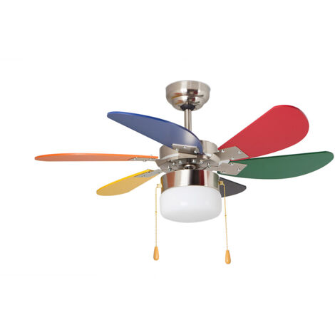 Orbegozo ventilador de techo con luz CC 65085, 3 velocidades, 6 aspas, 85 cm diámetro, sistema ventilación reversible, 45 W