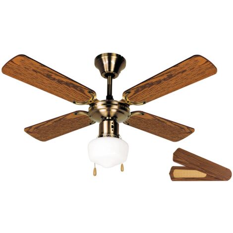 Orbegozo ventilador de techo con luz CL 02105 M, 3 velocidades, 4 aspas, 105 cm diámetro, 50 W