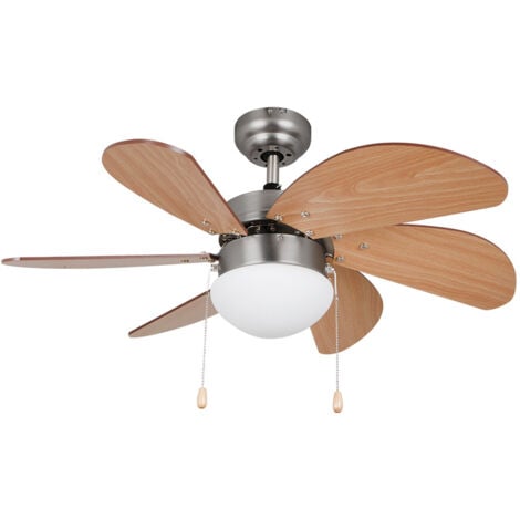 Orbegozo ventilador de techo con luz CP 15075 N, 3 velocidades, 6 aspas, 80 cm diámetro, 50 W