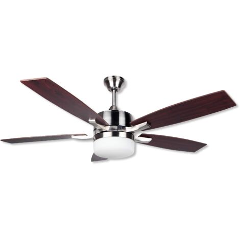Orbegozo ventilador de techo con luz CP 79132, 3 velocidades, 5 aspas, mando a distancia, 132 cm diámetro, 60 W