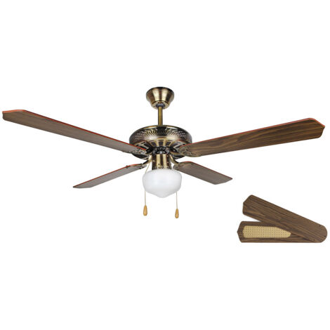 orbegozo ventilador techo 132 cm 1 e27 60w cl06132 m ref 12195