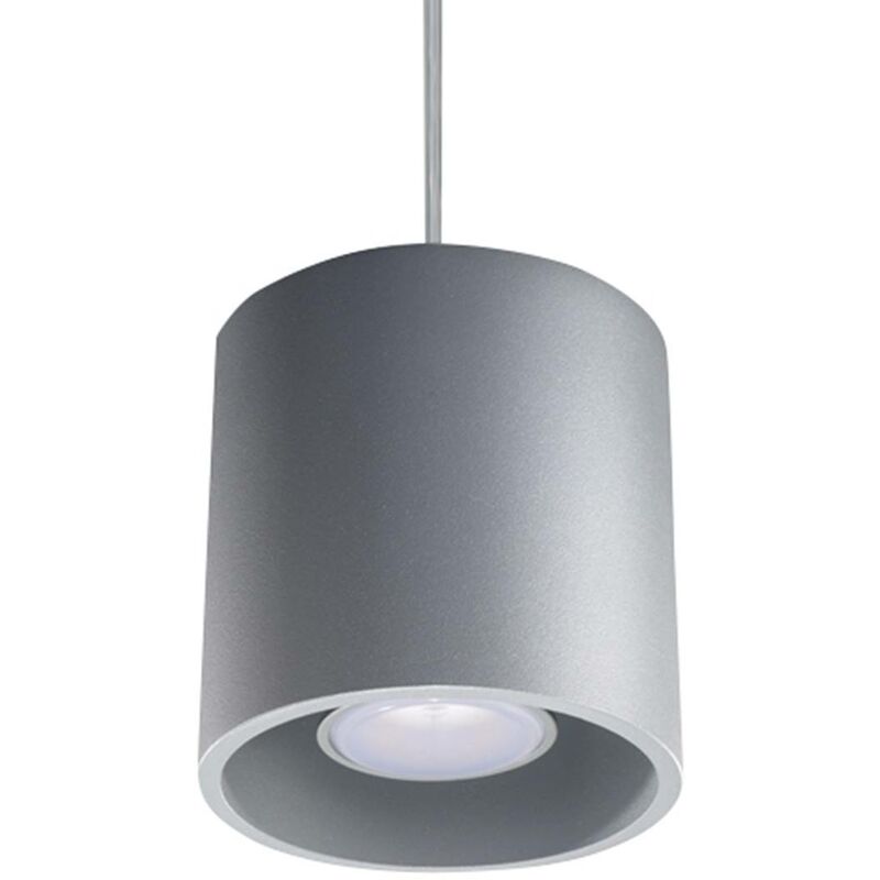 Image of Sollux - Pendente orbis grigio chiaro 1 l: 10, b: 10, h: 80, GU10, dimmable