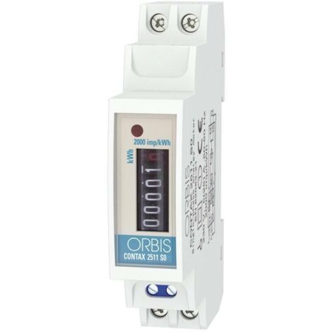 Orbis contatore di energia monofase 25a contax 2511 so ob701000
