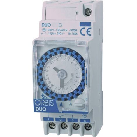 ORBIS DUO D 230 V HORLOGE PROGRAMMABLE ANALOGIQUE RÉPARTITEUR, OB291032