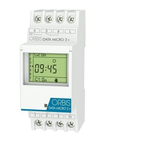 ORBIS OB171912N Interruptor horario digital DATA MICRO2+2circuitos