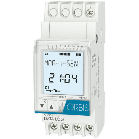 ORBIS OB174012  DATA LOG interruttore orario digitale 1 circuito 16A