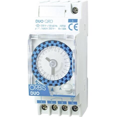 ORBIS Zeitschalttechnik DUO QRD 230 V Programmateur horaire pour rail analogique 230 V/AC A220602