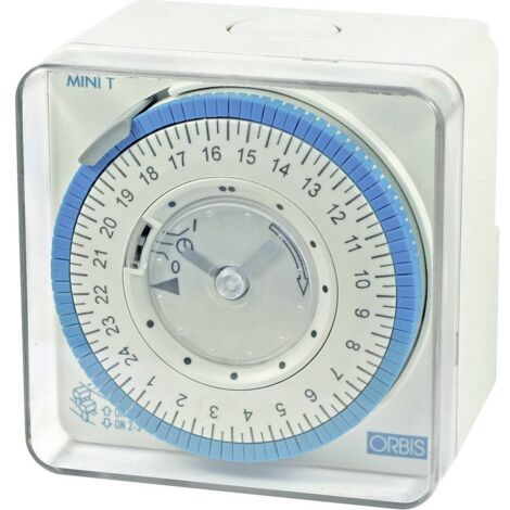 ORBIS Zeitschalttechnik MINI T-QRD 230 V Programmateur horaire pour montage en saillie analogique 230 V/AC A220012