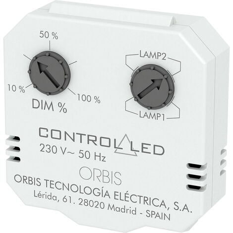 ORBIS Zeitschalttechnik OB200010 Unterputz Dimmer Geeignet für Leuchtmittel: Glühlampe, Energiesparl