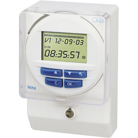 ORBIS Zeitschalttechnik OB250512 Aufputz-Zeitschaltuhr digital Wochenprogramm, Tagesprogramm 3000
