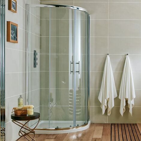 Orbit A6 2-Door Offset Quadrant Shower Enclosure 1000mm x 800mm - 6mm Glass