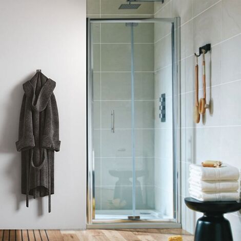 Orbit A6 Semi-Frameless Bi-Fold Shower Door 700mm Wide - 6mm Glass
