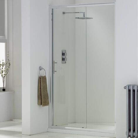 Orbit A6 Sliding Shower Door 1200mm Wide - 6mm Glass