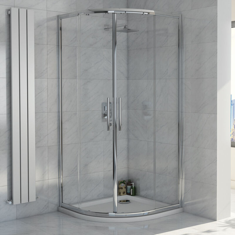 Orbit - A8 2-Door Quadrant Shower Enclosure 800mm x 800mm - 8mm Glass