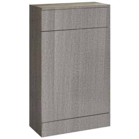 Orbit Ambience Back to Wall WC Unit 500mm Wide - Grey Oak
