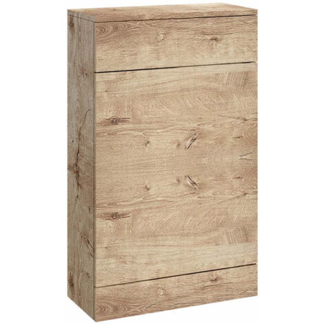 Orbit Ambience Back to Wall WC Unit 500mm Wide - Rustic Oak