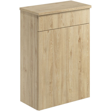Orbit Aubrey Back to Wall WC Unit 500mm Wide - Davos Oak