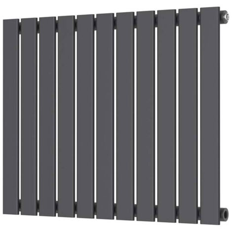 Orbit Bravo Single Designer Horizontal Radiator 600mm H x 750mm W - Anthracite