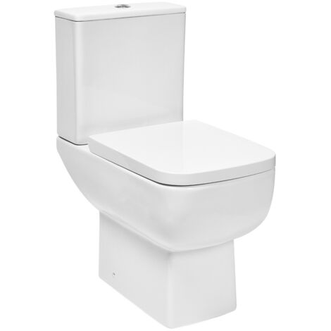 Orbit Choices Rimless Close Coupled Toilet with Push Button Cistern - Soft Close Seat