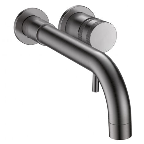 Orbit Core Lever Basin Mixer Tap Wall Mounted - Gunmetal