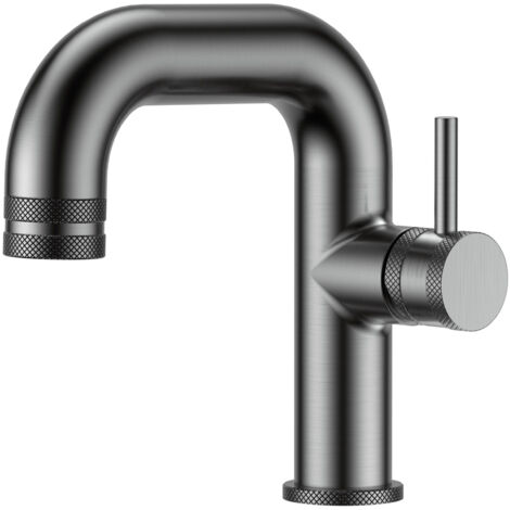 Orbit Core Side Lever Mono Basin Mixer Tap - Gunmetal