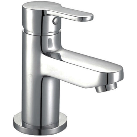 Orbit Endo Mono Basin Mixer Tap with Push Button Waste - Chrome
