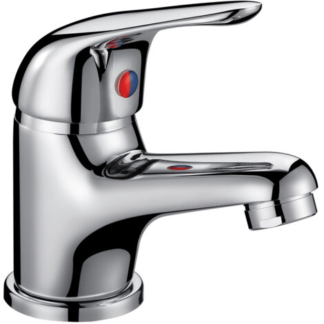 Orbit Entry Mono Basin Mixer Tap with Push Button Waste 40mm - Chrome
