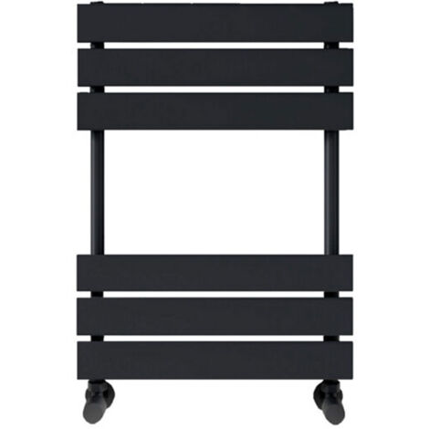 Orbit Life Flat Panel Heated Towel Rail 650mm H x 400mm W - Black