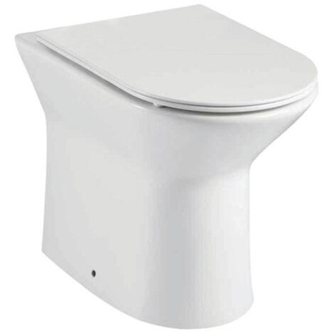 Orbit Life Rimless Back to Wall Toilet - Soft Close Seat
