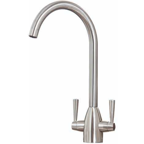 Orbit Marlo Kitchen Sink Mixer Tap Dual Handle - Brushed Nickel