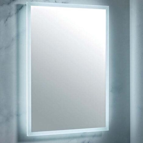 Orbit Mosca LED Bathroom Mirror with Demister Pad and Shaver Socket 800mm H 600mm W