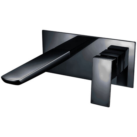 Orbit Muro Single Lever Bath Filler Tap Wall Mounted - Matt Black