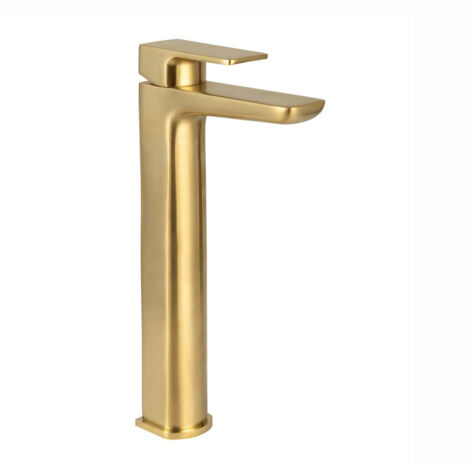 Orbit Muro Tall Mono Basin Mixer Tap - Brushed Brass