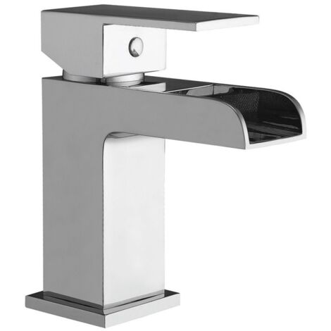 Orbit Neto Mono Basin Mixer Tap with Push Button Waste - Chrome