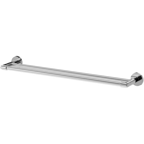 Orbit Polished Chrome 600mm Wall Mounted Double Towel Rail