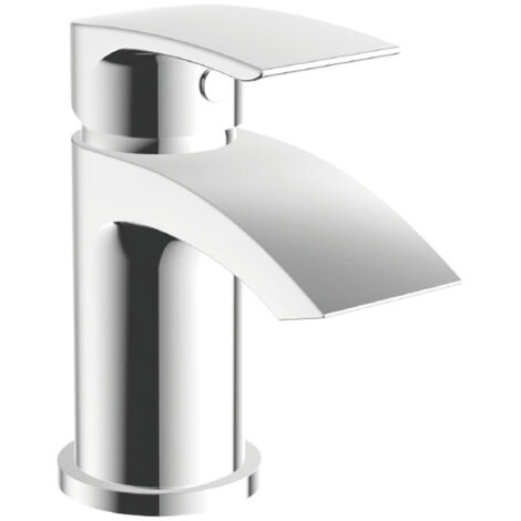 Orbit Reno Mono Basin Mixer Tap with Push Button Waste - Chrome