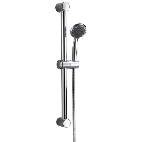 Orbit Round Shower Slide Rail Kit with Multi Function Handset - Chrome