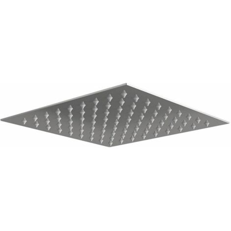 Orbit Square Fixed Shower Head 200mm x 200mm - Stainless Steel