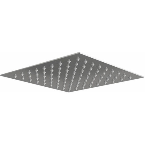 Orbit Square Fixed Shower Head 300mm x 300mm - Stainless Steel