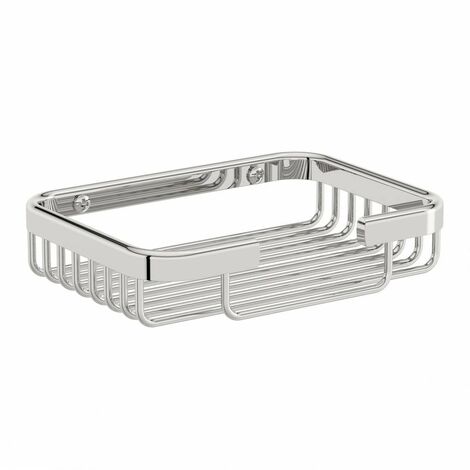 Orchard Options brass single square shower caddy