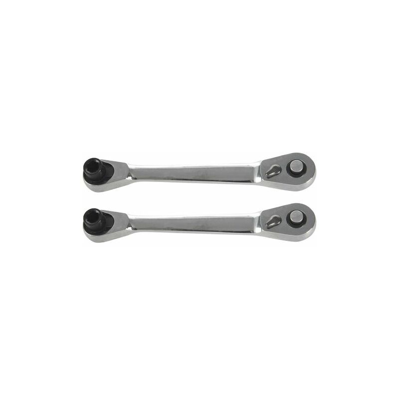 Orchid-2x Mini Double Headed Quick Ratchet Wrench Fast Socket Driver Tool