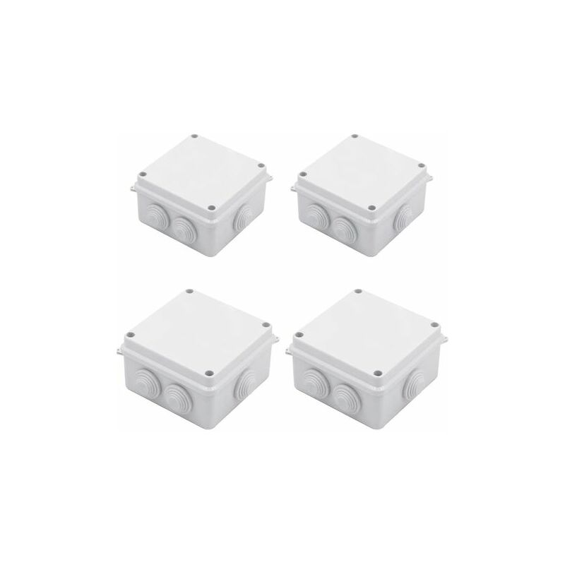 Orchid-4 Pieces IP65 Junction Box, Outdoor Electrical Engineering General Junction Box Windproof Rainproof And Dustproof Suitable For Various Switch