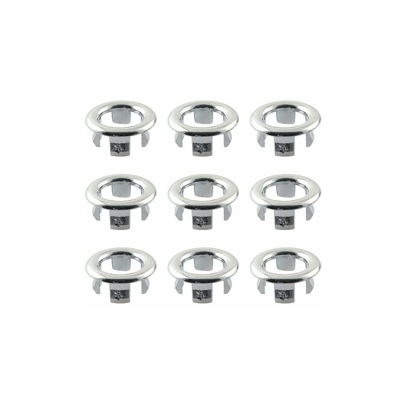Orchid-9pcs Sink Overflow Rings Common Sink Accessories 30mm Od Sink Hole Round Overflow Drain Ca