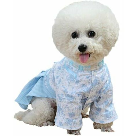 Orchid-Dog Shirts Ropa para perros Ropa para mascotas Vestido de moda para cachorros Fácil de poner y quitar Vestido de primavera y verano para perros para gatos, cachorros, perros medianos y grandes