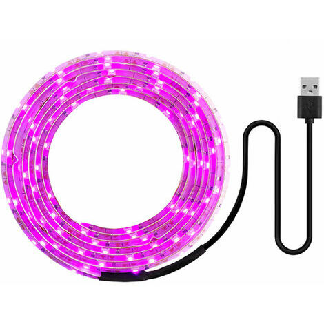Orchid-LED crece la luz de espectro completo USB tira de luz 0,5 M 2835 SMD LED DC5V Phyto tira